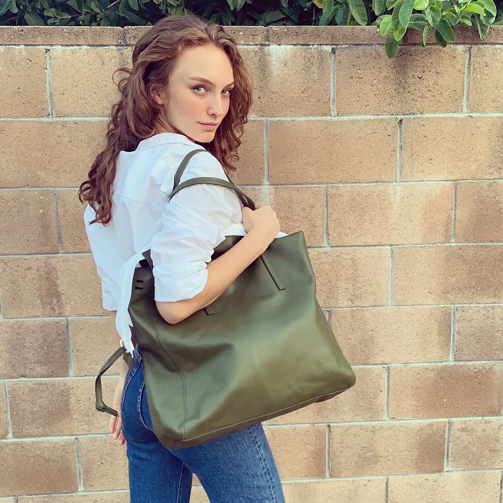 ドリカム　soft-bag DAILY olive Sidekick - Olive White – Harmin